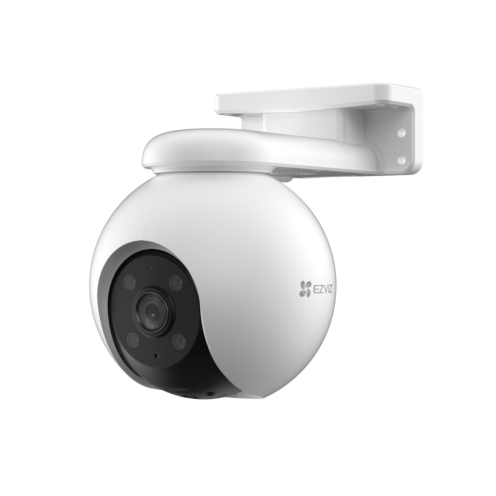 PT WiFi / (3K) 5MP / Visión 360° / Detección humana / Detección de Vehiculo / Sirena / Luz Parpadeante / Colores en Oscuridad / Micro SD / Presets / Autoseguimiento / Exterior