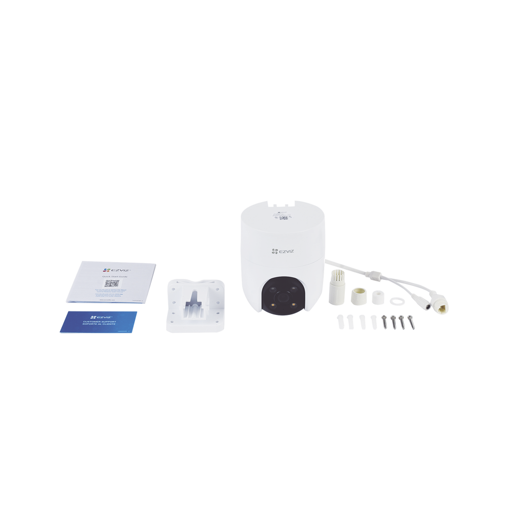 Camara PT WiFi / 2 Megapixel / Cobertura 360° / Detección humana / Seguimiento Inteligente / Sirena / Luz Parpadeante / Colores en Oscuridad / Micro SD / Audio de Dos Vías / Exterior Con Protección