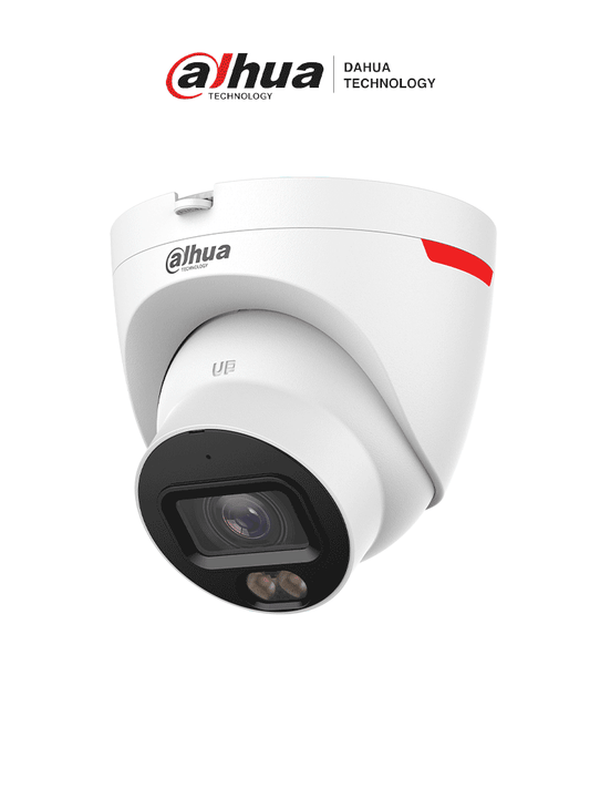 Cámara IP Domo de 4 MP ofrece tecnología WizColor y WizSense con IA, SMD Plus, lente de 3.6 mm, micrófono integrado, WDR 120 dB, ranura MicroSD, PoE, y protección IP67