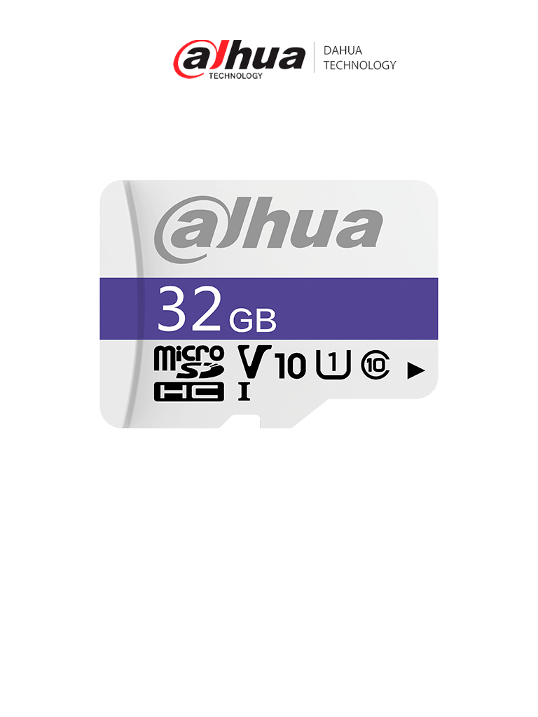 DAHUA DHI-TF-C100/32GB - Dahua Memoria Micro SD de 32 GB UHS-I/ C10/U1/V10/ Velocidad de Lectura 90 MB/s/ Velocidad de Escritura de 15MB/s/