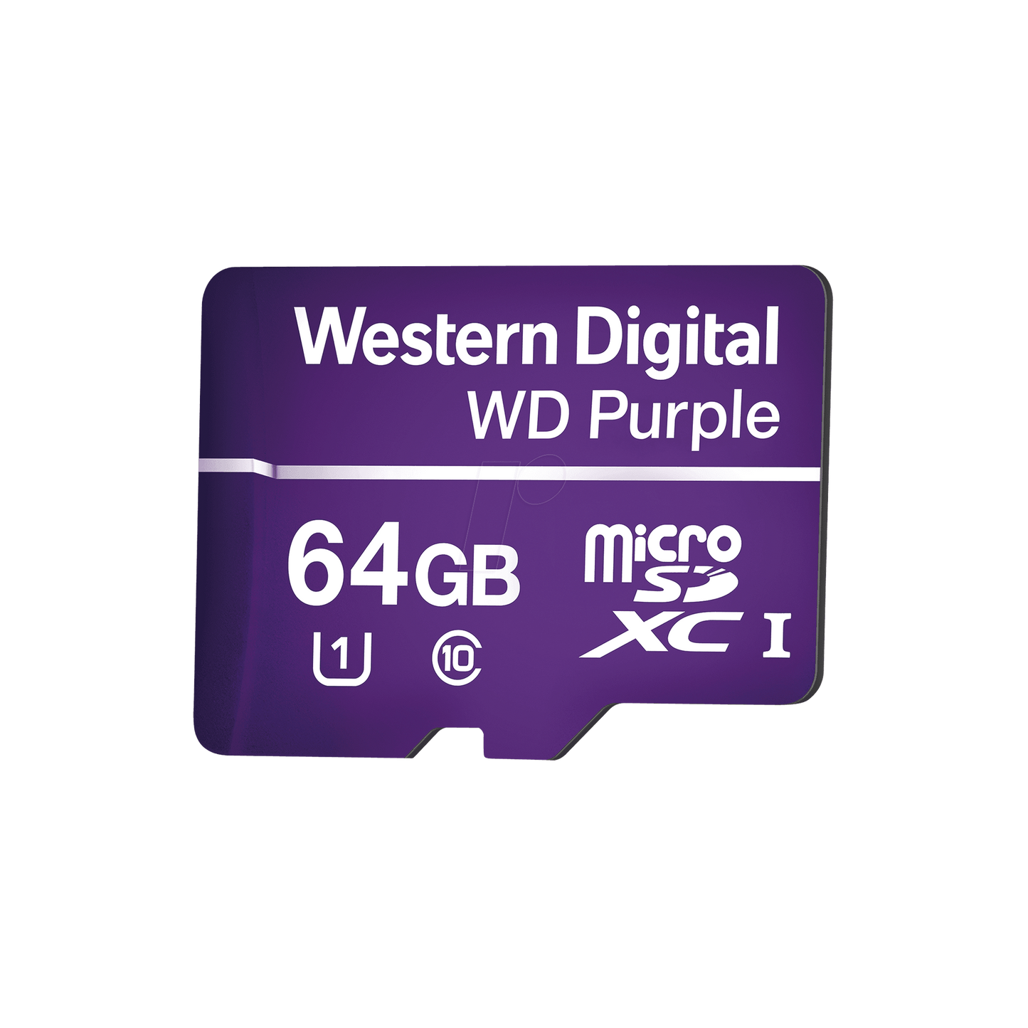 Memoria microSD de 64GB PURPLE, Especializada Para Videovigilancia, 10 VECES MAYOR DURACIÓN