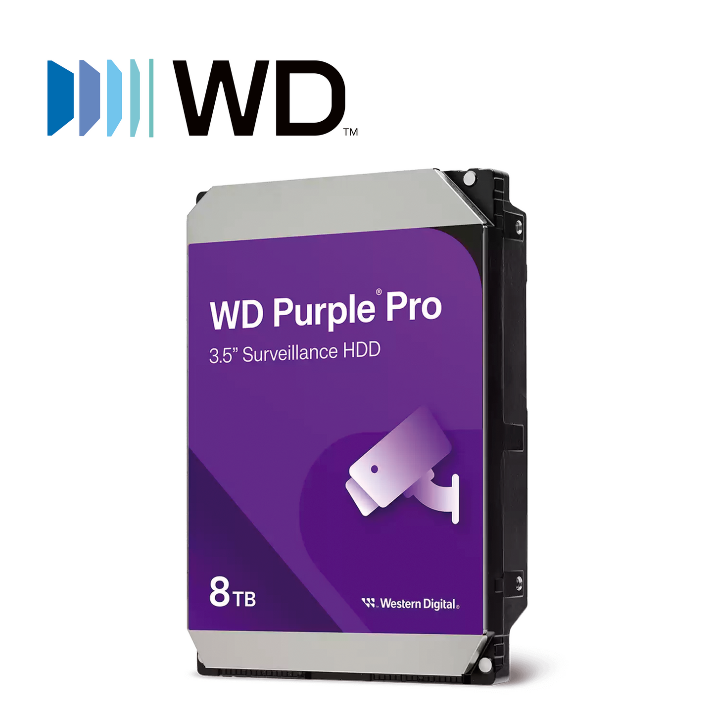 DISCO DURO DD 8TB SATA WD PURPLE PRO WD8002PURP 24/7 OPTIMIZADO PARA VIDEOVIGILANCIA SATA III 6GB/S 7200RPM CACHE 256MB COMPATIBLE CON DVR Y NVR DE CUALQUIER MARCA