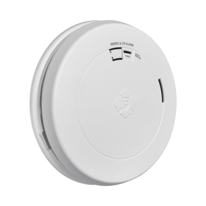 Detector Combo de Humo/CO, Autónomo, Batería Sellada de Litio de 10 años, No Requiere Panel, Diseño Ultra Delgado, No Requiere Cableado