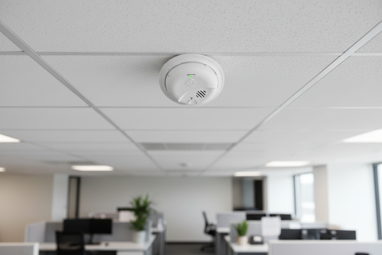 Detector de Humo Autónomo, No Requiere Panel, Con Botón para Silenciar, Sensor por Ionización