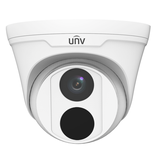 Cámara IP turret / 2MP / lente fijo de 2.8mm / 12VDC & PoE / DWDR / IP67 / 30m IR / ultra265