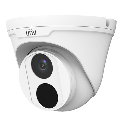 Cámara IP turret / 2MP / lente fijo de 2.8mm / 12VDC & PoE / DWDR / IP67 / 30m IR / ultra265