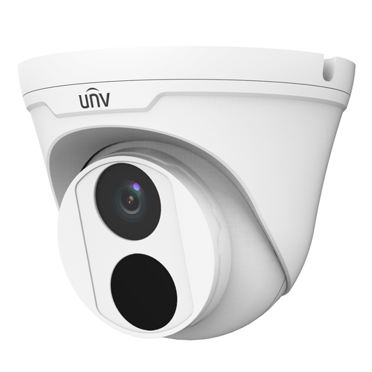 Cámara IP turret / 2MP / lente fijo de 2.8mm / 12VDC & PoE / DWDR / IP67 / 30m IR / ultra265