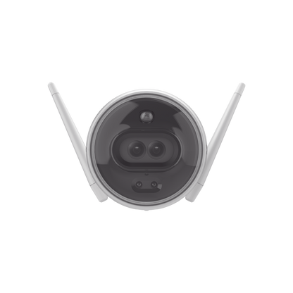 Bala IP 2 Megapíxel / Wi-Fi / Doble Lente / COLORES EN OSCURIDAD / Deteccion de Personas o Vehículos / Cruce de Línea / Intrusión a un área / Audio de dos vías / Luz Estroboscópica / Sirena / MicroSD