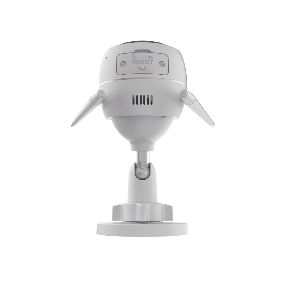 Bala IP 2 Megapíxel / Wi-Fi / Doble Lente / COLORES EN OSCURIDAD / Deteccion de Personas o Vehículos / Cruce de Línea / Intrusión a un área / Audio de dos vías / Luz Estroboscópica / Sirena / MicroSD