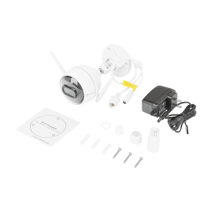 Bala IP 2 Megapíxel / Wi-Fi / Doble Lente / COLORES EN OSCURIDAD / Deteccion de Personas o Vehículos / Cruce de Línea / Intrusión a un área / Audio de dos vías / Luz Estroboscópica / Sirena / MicroSD