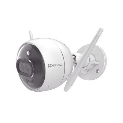 Bala IP 2 Megapíxel / Wi-Fi / Doble Lente / COLORES EN OSCURIDAD / Deteccion de Personas o Vehículos / Cruce de Línea / Intrusión a un área / Audio de dos vías / Luz Estroboscópica / Sirena / MicroSD