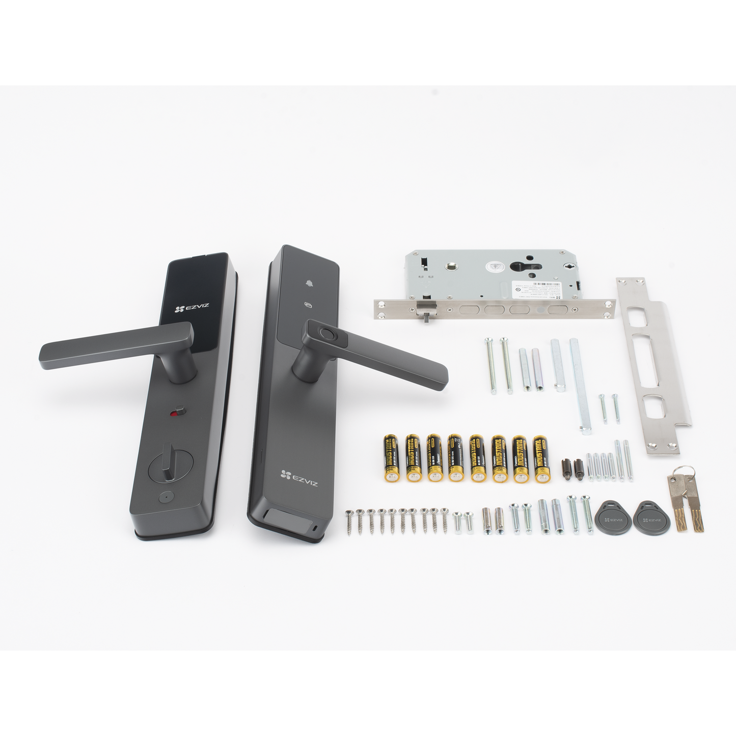 Cerradura Inteligente / Wi-Fi / Bluetooth / Códigos Temporales Para Visitantes / Lectura de Huella / Lectura de Tag / Contraseña / Botón para Timbrar / Apertura Remota / Alarma Anti-intrusión / No Requiere HUB