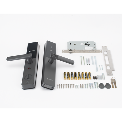 Cerradura Inteligente / Wi-Fi / Bluetooth / Códigos Temporales Para Visitantes / Lectura de Huella / Lectura de Tag / Contraseña / Botón para Timbrar / Apertura Remota / Alarma Anti-intrusión / No Requiere HUB