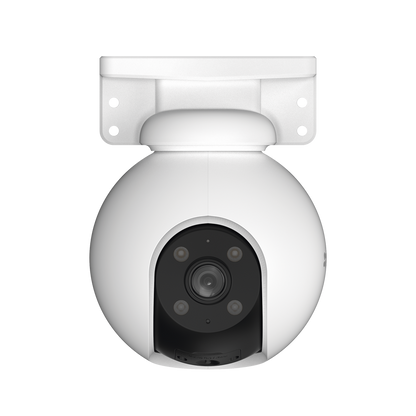 PT WiFi / (3K) 5MP / Visión 360° / Detección humana / Detección de Vehiculo / Sirena / Luz Parpadeante / Colores en Oscuridad / Micro SD / Presets / Autoseguimiento / Exterior