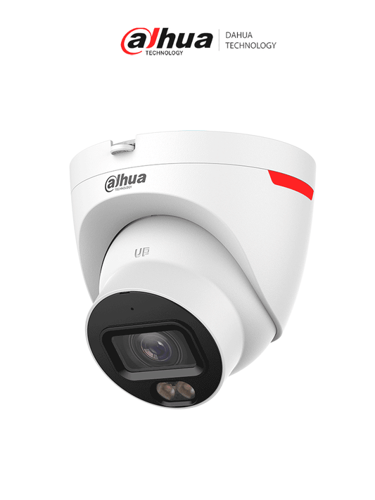 Cámara IP Domo de 2MP / WizColor /WizSense/ IA/ SMD Plus/ Protección perimetral/ Lente de 2.8 mm/ Micrófono integrado/ WDR 120 dB/ Ranura MicroSD/ PoE/ IP67/