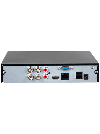 Kit de 4 canales Full Color de 2 MP. Incluye 4 cámaras HFW1209CN-LED, DVR Cooper-I WizSense, con IA, H.265+, y 4 canales + 1 IP (o hasta 5 canales IP). Búsqueda avanzada de humanos y vehículos, accesorios incluidos