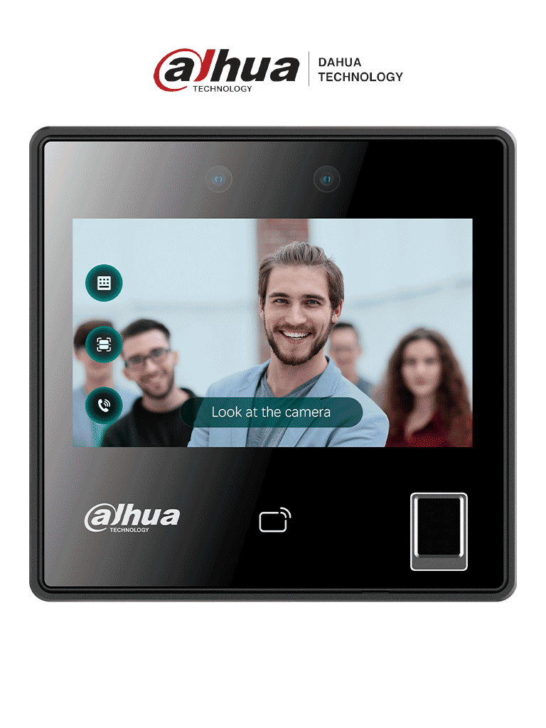 DAHUA ASI3214A-W - Control de acceso con reconocimiento facial y pantalla táctil de 4.3"/ 3,000 rostros/ 5,000 huellas y 3,000 tarjetas MIFARE. Rango de reconocimiento de 0.3 a 1.5 m/ WiFi/ TCP/IP/ Wiegand/ RS485/ P2P. FACT/