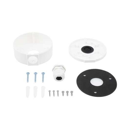Caja de Conexiones Plástica Compatible con Cámaras epcom / HIKVISION / Uso en Exterior