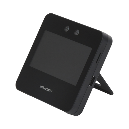 Kit de Control de Acceso TODO INCLUIDO con Lector de Rostros, QRs y Tarjetas / 1,500 rostros / Compatible con App HIKConnect /Incluye Electroimán Botón de Salida y Montajes Z y L para imán / HIK-IA