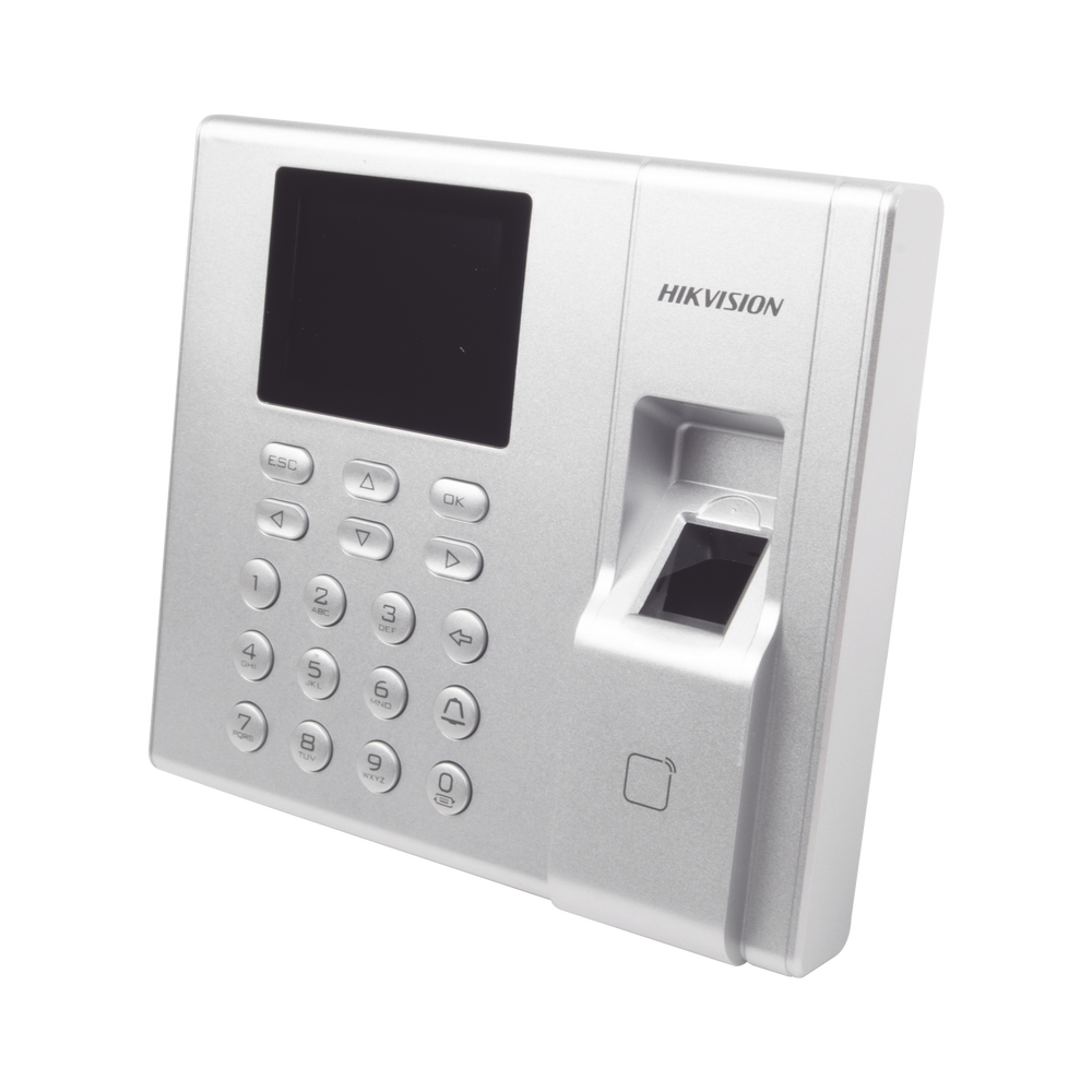 Terminal de Control de Acceso y Asistencia compatible con APP Hik-Connect (P2P) / Lectura de Huella y de Tarjetas EM / Soporta hasta 1000 Huellas / Relevador para Chapa