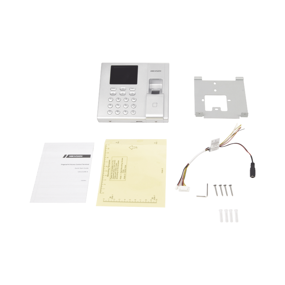 Terminal de Control de Acceso y Asistencia compatible con APP Hik-Connect (P2P) / Lectura de Huella y de Tarjetas EM / Soporta hasta 1000 Huellas / Relevador para Chapa