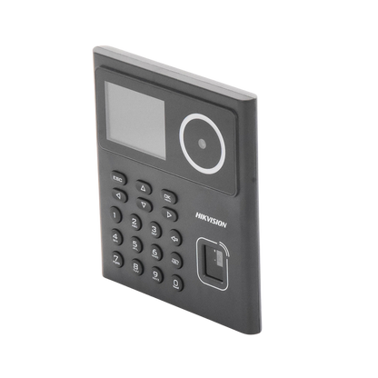 Kit WiFi de Control de Acceso Lite TODO INCLUIDO con Lector de Rostros, Tarjetas y Huellas / 500 Rostros / Compatible con App HIKConnect / Incluye Electroimán Botón de Salida y Montajes Z y L para imán / HIK-IA