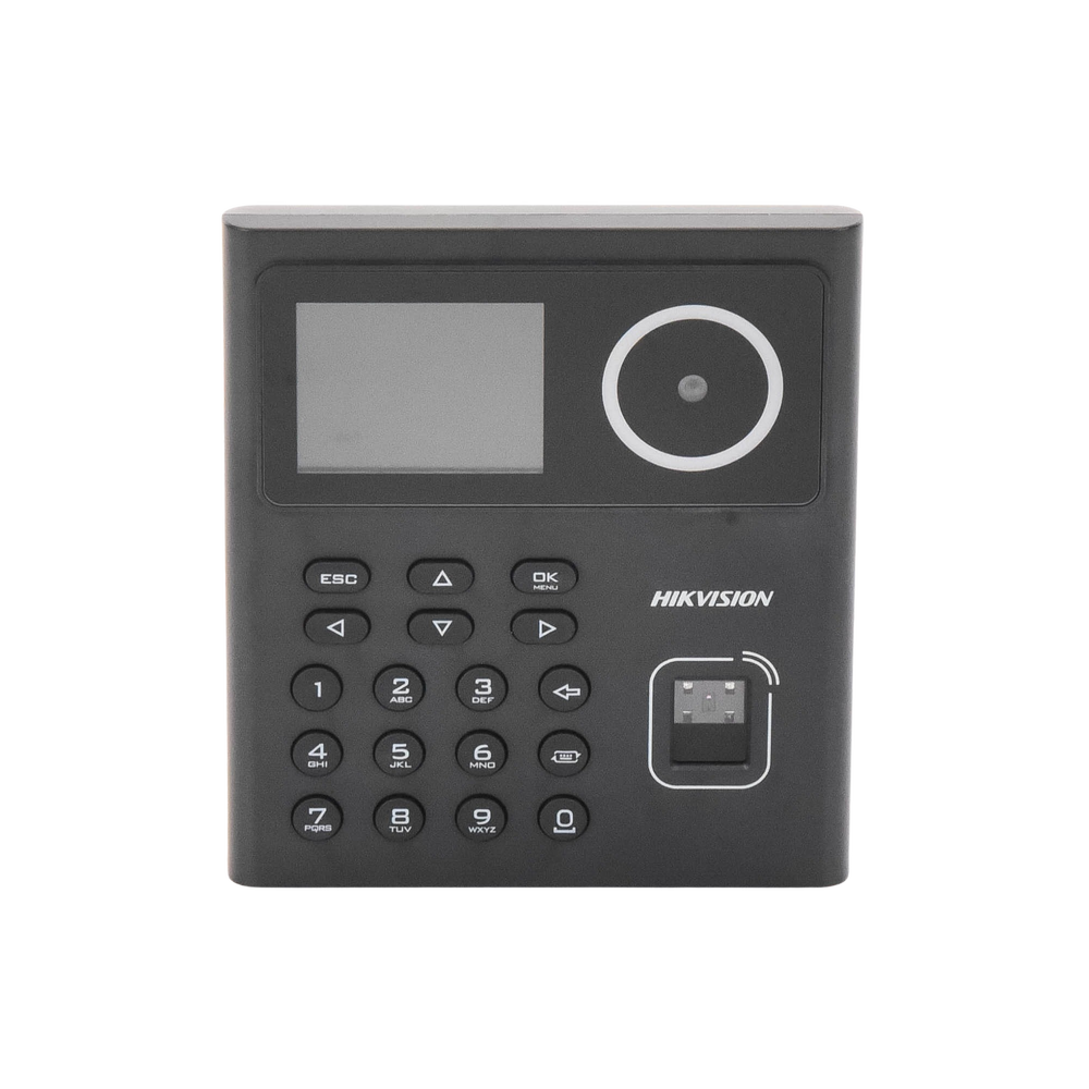 Kit WiFi de Control de Acceso Lite TODO INCLUIDO con Lector de Rostros, Tarjetas y Huellas / 500 Rostros / Compatible con App HIKConnect / Incluye Electroimán Botón de Salida y Montajes Z y L para imán / HIK-IA