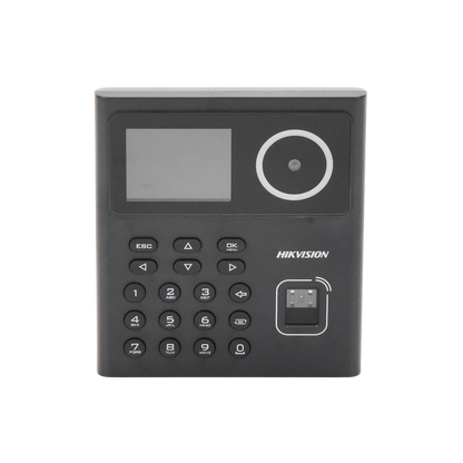 Kit WiFi de Control de Acceso Lite TODO INCLUIDO con Lector de Rostros, Tarjetas y Huellas / 500 Rostros / Compatible con App HIKConnect / Incluye Electroimán Botón de Salida y Montajes Z y L para imán / HIK-IA