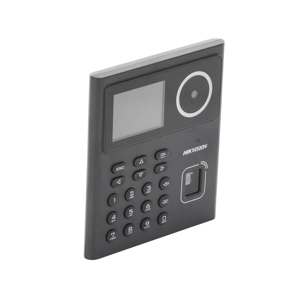Kit WiFi de Control de Acceso Lite TODO INCLUIDO con Lector de Rostros, Tarjetas y Huellas / 500 Rostros / Compatible con App HIKConnect / Incluye Electroimán Botón de Salida y Montajes Z y L para imán / HIK-IA