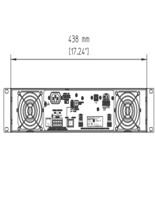 BOSCH M_C1300FDiUS-Amplificador DSP de 2X 650W/ Baja impedancia 70 O 100V