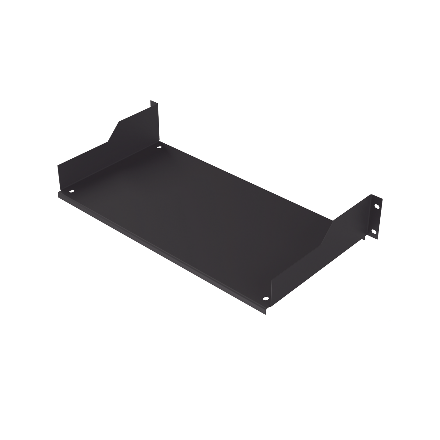 Charola para Rack de 19" de 2 postes, 23.5 cm de Profundidad, 2 Unidades de rack