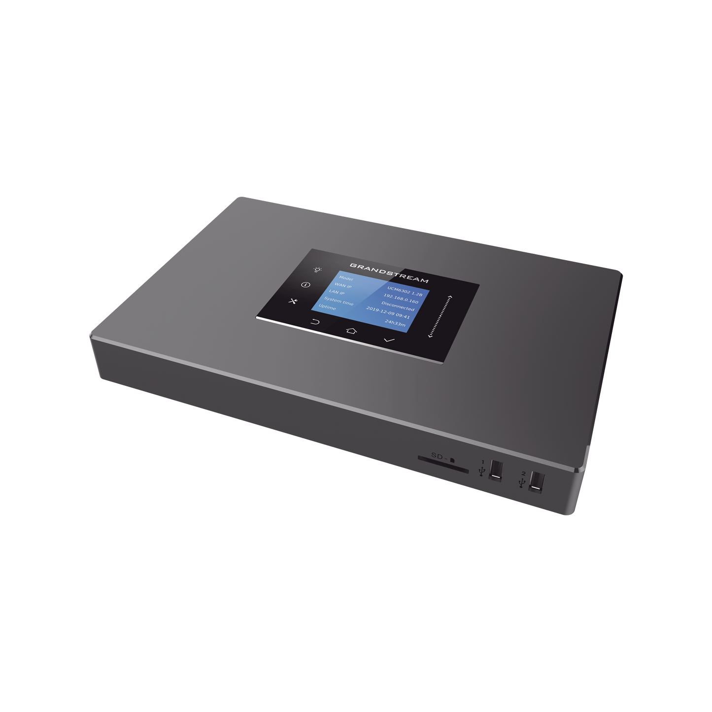 Conmutador IP-PBX para hasta 500 usuarios y 75 llamadas simultaneas, 2FXO, 2FXS, solución para PyMEs