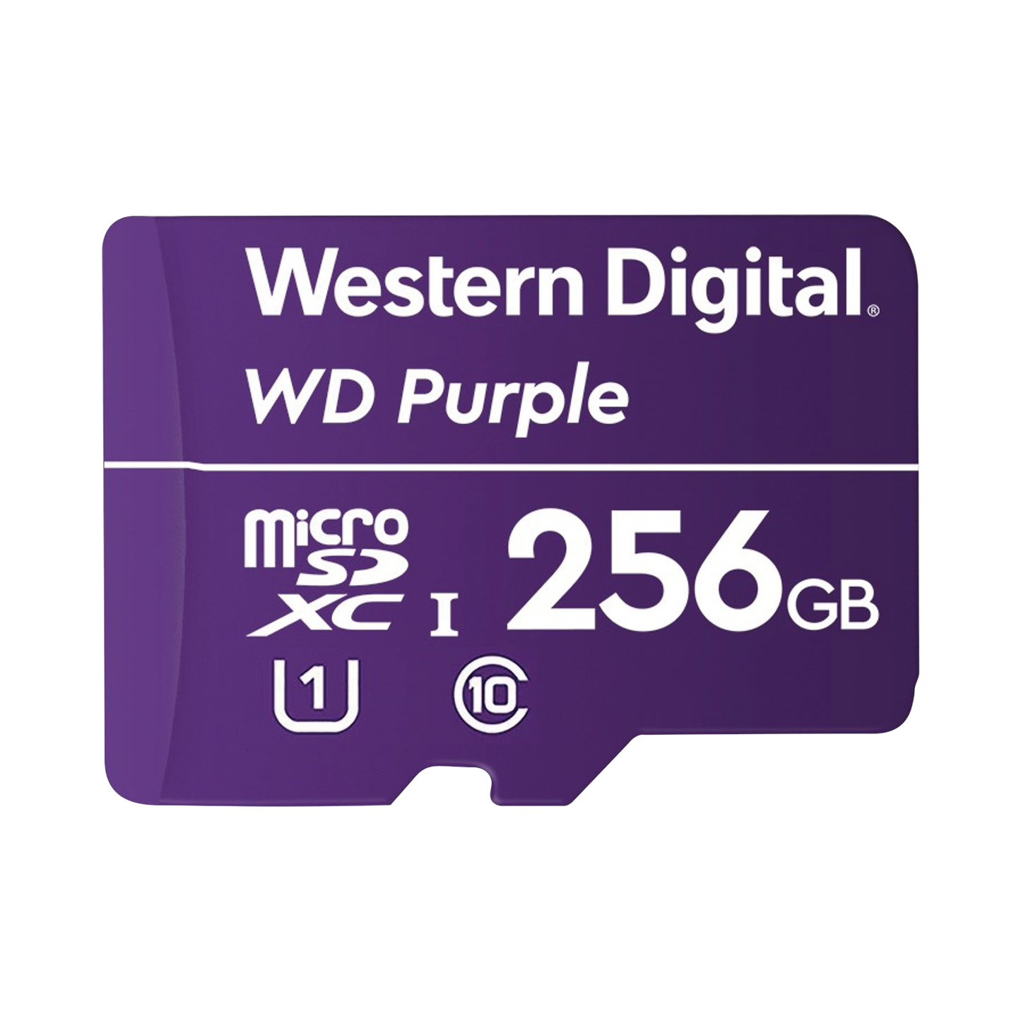 WESTERN DIGITAL WDD256G1P0C MicroSD 256GB / MICRO SDXC PURPLE SC QD101 VIDEOVIGILANCIA 24/7 CLASE 10 U1 LECT 50MB/S ESC 40MB/S